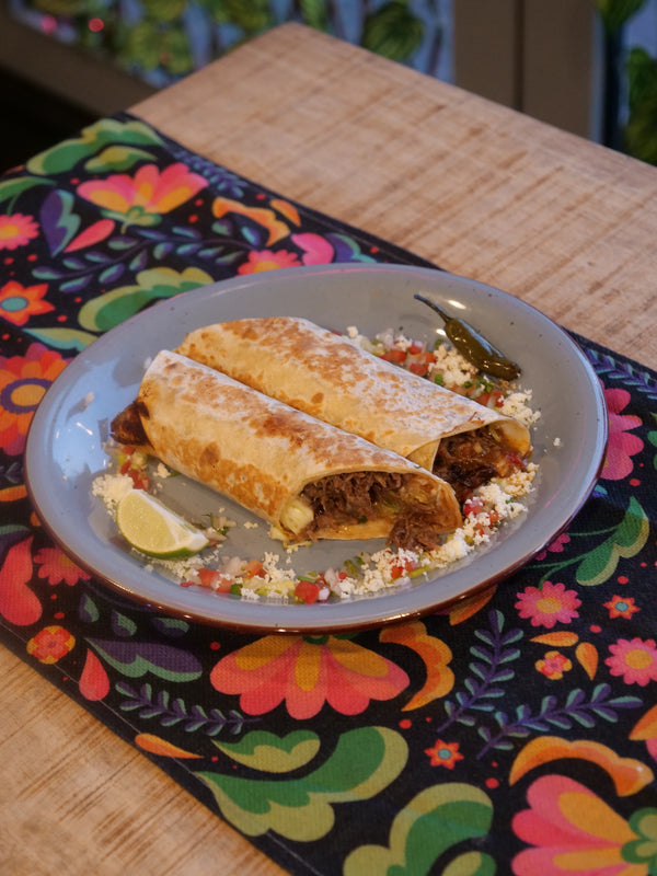 Chicken tinga burrito from Querida Mexican & Friends Restaurant AL Barsha Dubai