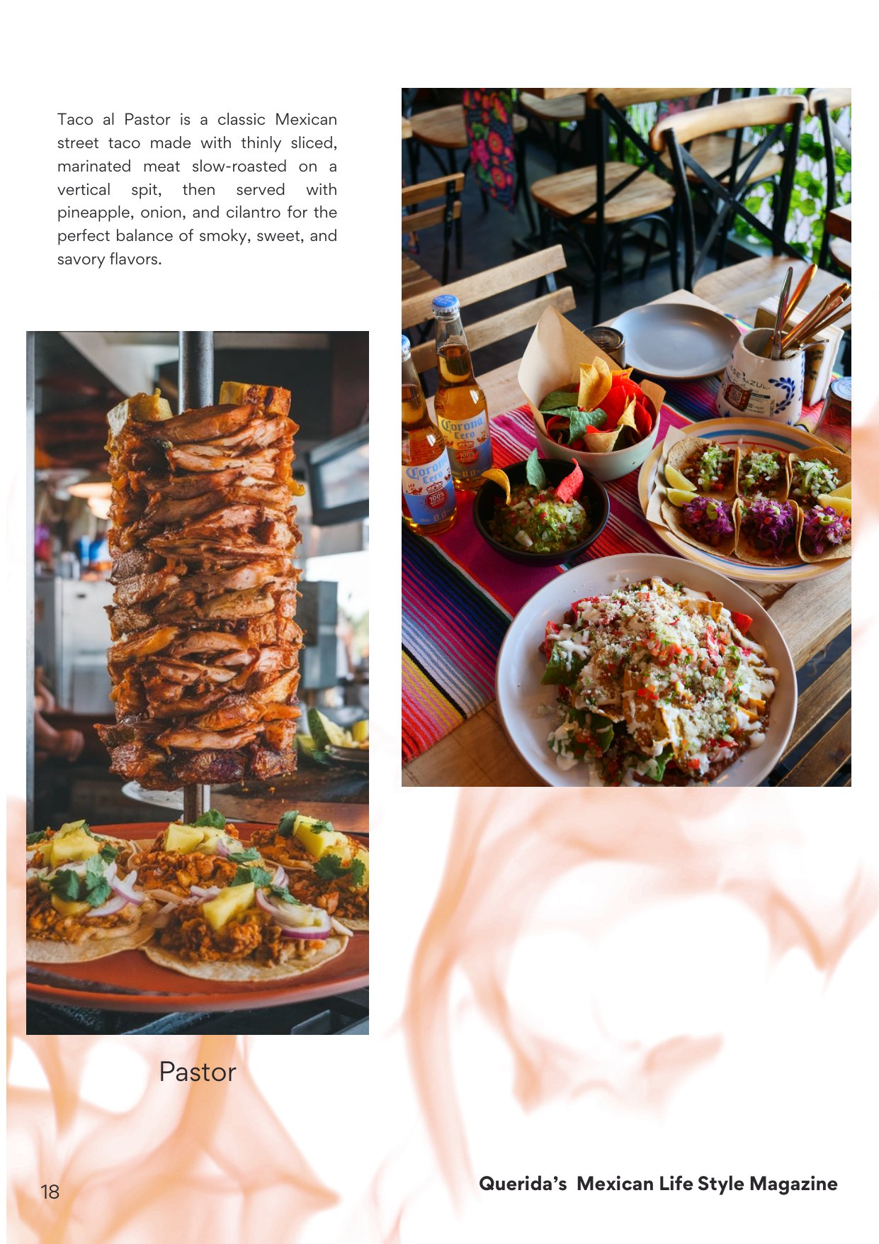Querida Magazine — Monclovita la Bella, page 21 of 37. Where it begins. Charcoal, comal, and a mother's kitchen. Destination: Monclova, Coahuila, Mexico.