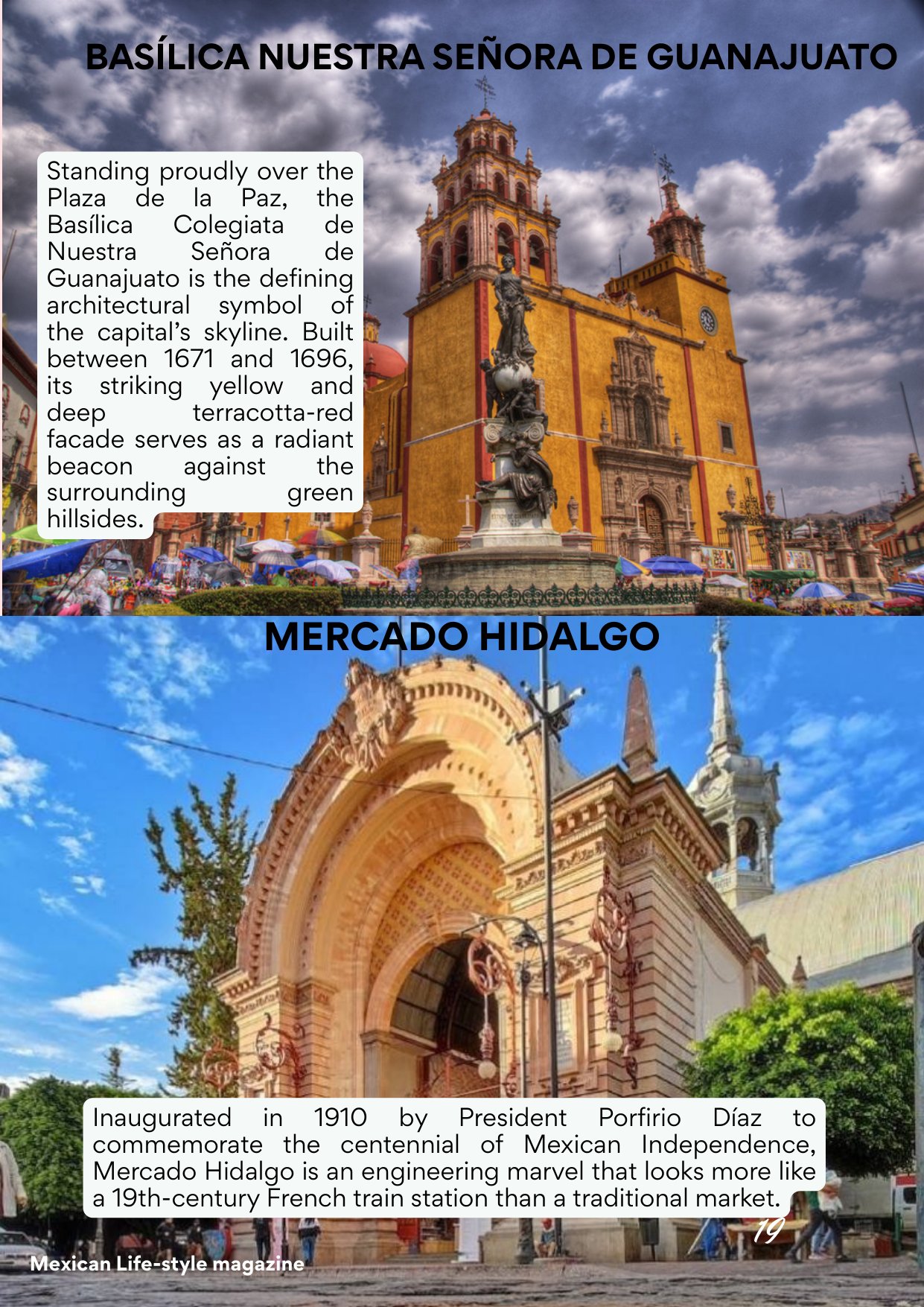 Querida Magazine — Guanajuato, The Heartland of Independence, page 19 of 36. The colonial stone and the historic flame — from a silver city carved underground to the table in Al Barsha. Destination: Guanajuato, Mexico.