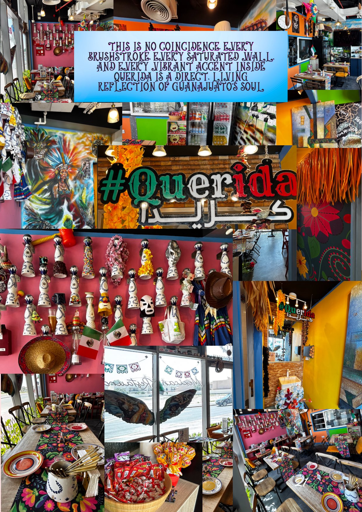 Querida Magazine — Guanajuato, The Heartland of Independence, page 21 of 36. The colonial stone and the historic flame — from a silver city carved underground to the table in Al Barsha. Destination: Guanajuato, Mexico.