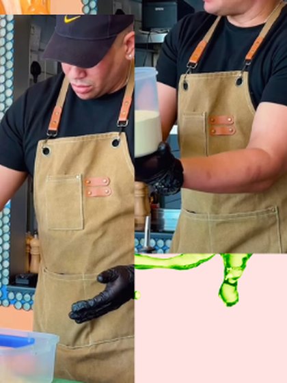 Chef filling masa during the tamales masterclass