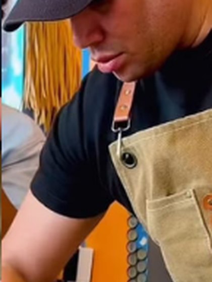 Chef at work during the tamales masterclass